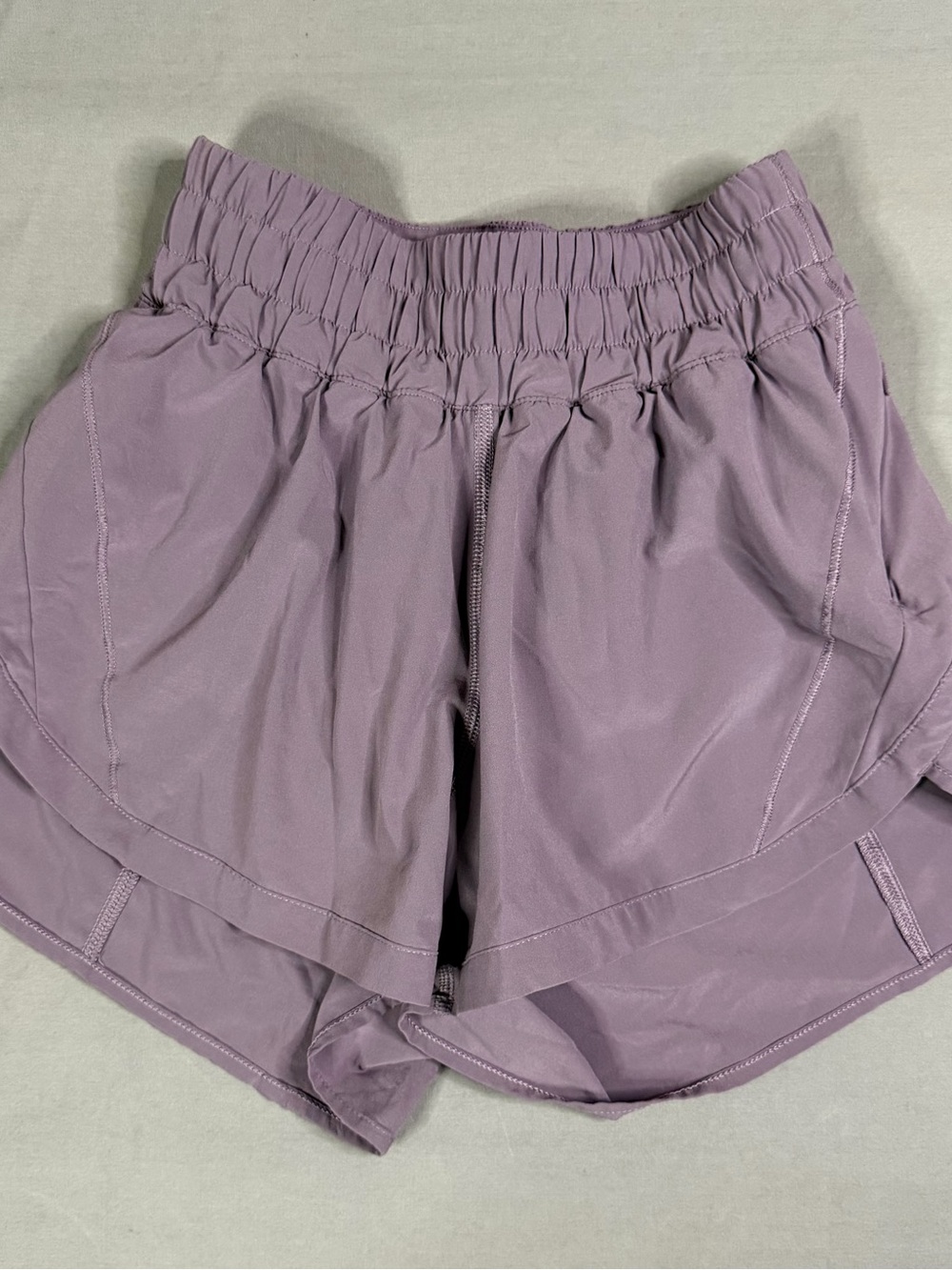 Lululemon Run Inspire Crop II Purple Striped Mesh Leggings Wee From Space Size 2